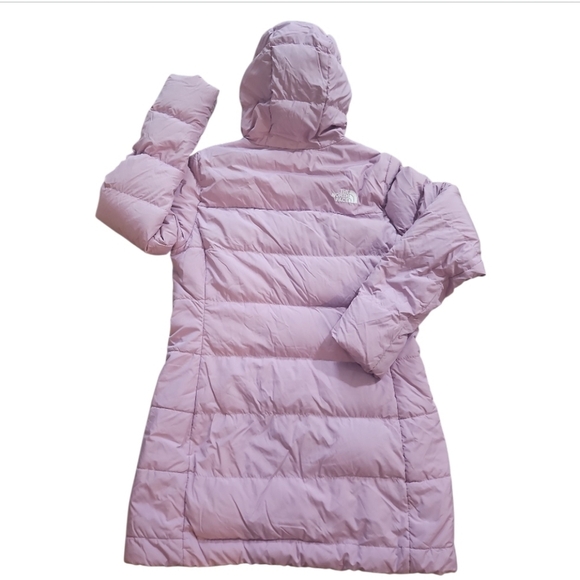 The North Face Jacket Purple /pink Puffer Women's Water Repellent New Sz L - Picture 5 of 9